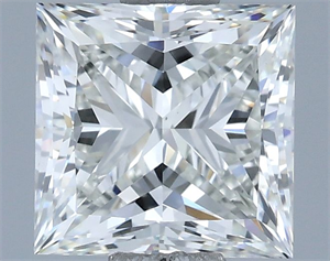 Picture of Natural Diamond 1.50 Carats, Princess with  Cut, H Color, VS1 Clarity and Certified by IGI