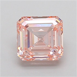 Picture of Lab Grown Diamond 2.01 Carats, Asscher with  Cut, Fancy Intense Pink Color, VS2 Clarity and Certified by IGI
