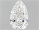 Natural Diamond 0.40 Carats, Pear with  Cut, D Color, VVS2 Clarity and Certified by GIA