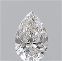 Natural Diamond 0.50 Carats, Pear with  Cut, H Color, VS1 Clarity and Certified by GIA