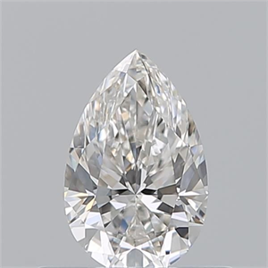 Picture of Natural Diamond 0.50 Carats, Pear with  Cut, H Color, VS1 Clarity and Certified by GIA