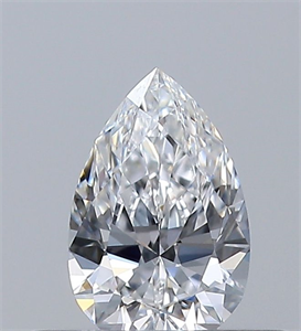 Picture of Natural Diamond 0.30 Carats, Pear with  Cut, D Color, VVS1 Clarity and Certified by GIA
