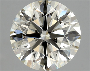 Picture of Natural Diamond 1.30 Carats, Round with Excellent Cut, L Color, SI2 Clarity and Certified by GIA