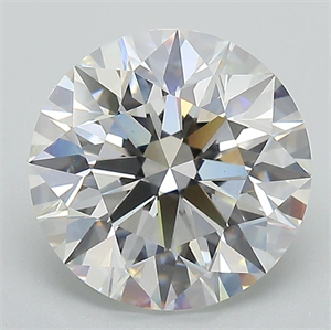 Picture of Lab Grown Diamond 3.07 Carats, Round with Excellent Cut, F Color, VS1 Clarity and Certified by GIA