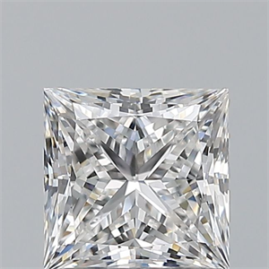 Picture of Natural Diamond 0.90 Carats, Princess with  Cut, F Color, SI1 Clarity and Certified by GIA