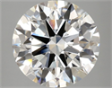 Lab Grown Diamond 4.50 Carats, Round with Ideal Cut, F Color, VVS2 Clarity and Certified by IGI