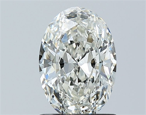 Picture of Natural Diamond 1.01 Carats, Oval with  Cut, I Color, SI2 Clarity and Certified by GIA