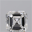 Natural Diamond 1.00 Carats, Asscher with  Cut, E Color, VS1 Clarity and Certified by GIA
