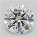 Lab Grown Diamond 1.29 Carats, Round with Ideal Cut, D Color, VVS2 Clarity and Certified by IGI