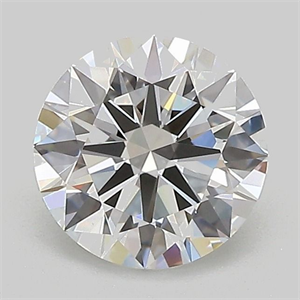Picture of Lab Grown Diamond 1.29 Carats, Round with Ideal Cut, D Color, VVS2 Clarity and Certified by IGI
