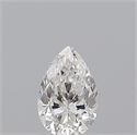 Natural Diamond 0.50 Carats, Pear with  Cut, E Color, VVS2 Clarity and Certified by GIA
