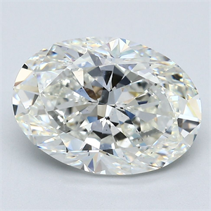 Picture of Natural Diamond 5.02 Carats, Oval with  Cut, I Color, SI1 Clarity and Certified by GIA