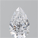 Natural Diamond 1.56 Carats, Pear with  Cut, D Color, VVS2 Clarity and Certified by GIA