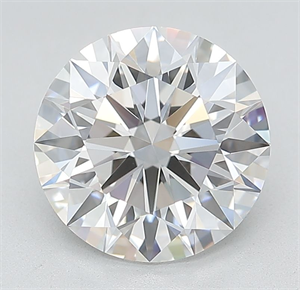 Picture of Lab Grown Diamond 3.05 Carats, Round with Ideal Cut, D Color, VVS2 Clarity and Certified by IGI