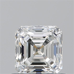 Picture of Natural Diamond 0.70 Carats, Asscher with  Cut, H Color, VVS1 Clarity and Certified by GIA