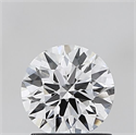 Lab Grown Diamond 1.22 Carats, Round with Ideal Cut, D Color, VVS2 Clarity and Certified by IGI
