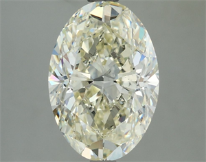 Picture of Natural Diamond 3.01 Carats, Oval with  Cut, L Color, SI1 Clarity and Certified by IGI