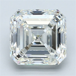 Picture of Natural Diamond 3.22 Carats, Asscher with  Cut, I Color, VS1 Clarity and Certified by GIA