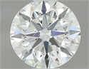 Natural Diamond 0.50 Carats, Round with Excellent Cut, H Color, VVS2 Clarity and Certified by GIA