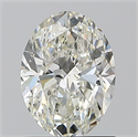 Natural Diamond 1.20 Carats, Oval with  Cut, J Color, SI2 Clarity and Certified by GIA