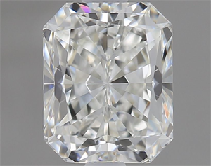 Picture of Natural Diamond 1.01 Carats, Radiant with  Cut, H Color, VVS2 Clarity and Certified by GIA