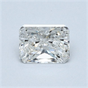 Natural Diamond 0.73 Carats, Radiant with  Cut, G Color, VS2 Clarity and Certified by GIA