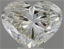 Natural Diamond 0.50 Carats, Heart with  Cut, J Color, VS2 Clarity and Certified by IGI