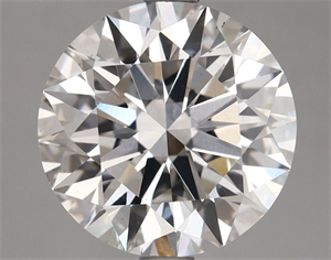 Picture of Lab Grown Diamond 3.85 Carats, Round with Ideal Cut, F Color, VS2 Clarity and Certified by IGI