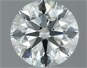 Natural Diamond 0.71 Carats, Round with Excellent Cut, K Color, VVS1 Clarity and Certified by IGI