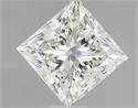 Natural Diamond 1.01 Carats, Princess with  Cut, K Color, VS1 Clarity and Certified by IGI