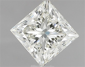 Picture of Natural Diamond 1.01 Carats, Princess with  Cut, K Color, VS1 Clarity and Certified by IGI