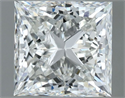 Natural Diamond 1.00 Carats, Princess with  Cut, G Color, VS1 Clarity and Certified by IGI