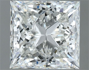 Picture of Natural Diamond 1.00 Carats, Princess with  Cut, G Color, VS1 Clarity and Certified by IGI