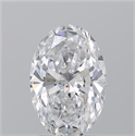 Natural Diamond 2.56 Carats, Oval with  Cut, D Color, SI2 Clarity and Certified by GIA