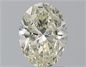Natural Diamond 1.50 Carats, Oval with  Cut, L Color, SI1 Clarity and Certified by GIA