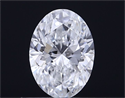 Natural Diamond 0.50 Carats, Oval with  Cut, D Color, VS2 Clarity and Certified by GIA
