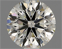 Natural Diamond 0.90 Carats, Round with Excellent Cut, J Color, VS2 Clarity and Certified by IGI