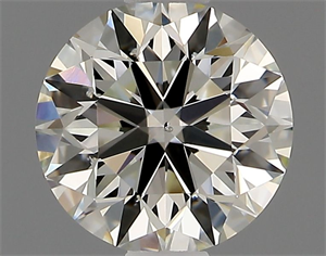 Picture of Natural Diamond 0.90 Carats, Round with Excellent Cut, J Color, VS2 Clarity and Certified by IGI
