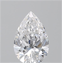 Natural Diamond 0.52 Carats, Pear with  Cut, D Color, VVS1 Clarity and Certified by GIA