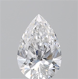 Picture of Natural Diamond 0.52 Carats, Pear with  Cut, D Color, VVS1 Clarity and Certified by GIA