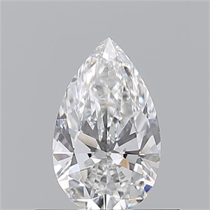 Picture of Natural Diamond 0.50 Carats, Pear with  Cut, E Color, VS1 Clarity and Certified by GIA