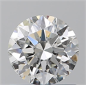 Natural Diamond 0.90 Carats, Round with Excellent Cut, H Color, SI2 Clarity and Certified by GIA