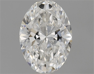 Foto Diamante Natural 0.61 quilates, Ovalado , Color F, claridad SI1 y certificado GIA de