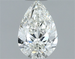 Foto Diamante Natural 0.40 quilates, De pera , Color H, claridad VVS1 y certificado IGI de