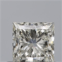 Natural Diamond 0.50 Carats, Princess with  Cut, H Color, VVS1 Clarity and Certified by IGI
