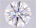 Lab Grown Diamond 1.42 Carats, Round with Ideal Cut, D Color, VVS2 Clarity and Certified by IGI