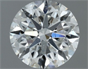 Natural Diamond 0.70 Carats, Round with Very Good Cut, F Color, SI1 Clarity and Certified by IGI
