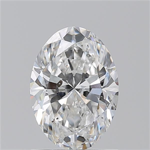 Picture of Natural Diamond 1.21 Carats, Oval with  Cut, E Color, SI2 Clarity and Certified by GIA