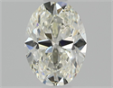 Natural Diamond 0.75 Carats, Oval with  Cut, K Color, VVS2 Clarity and Certified by GIA