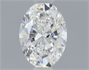 Natural Diamond 0.40 Carats, Oval with  Cut, F Color, VS1 Clarity and Certified by GIA